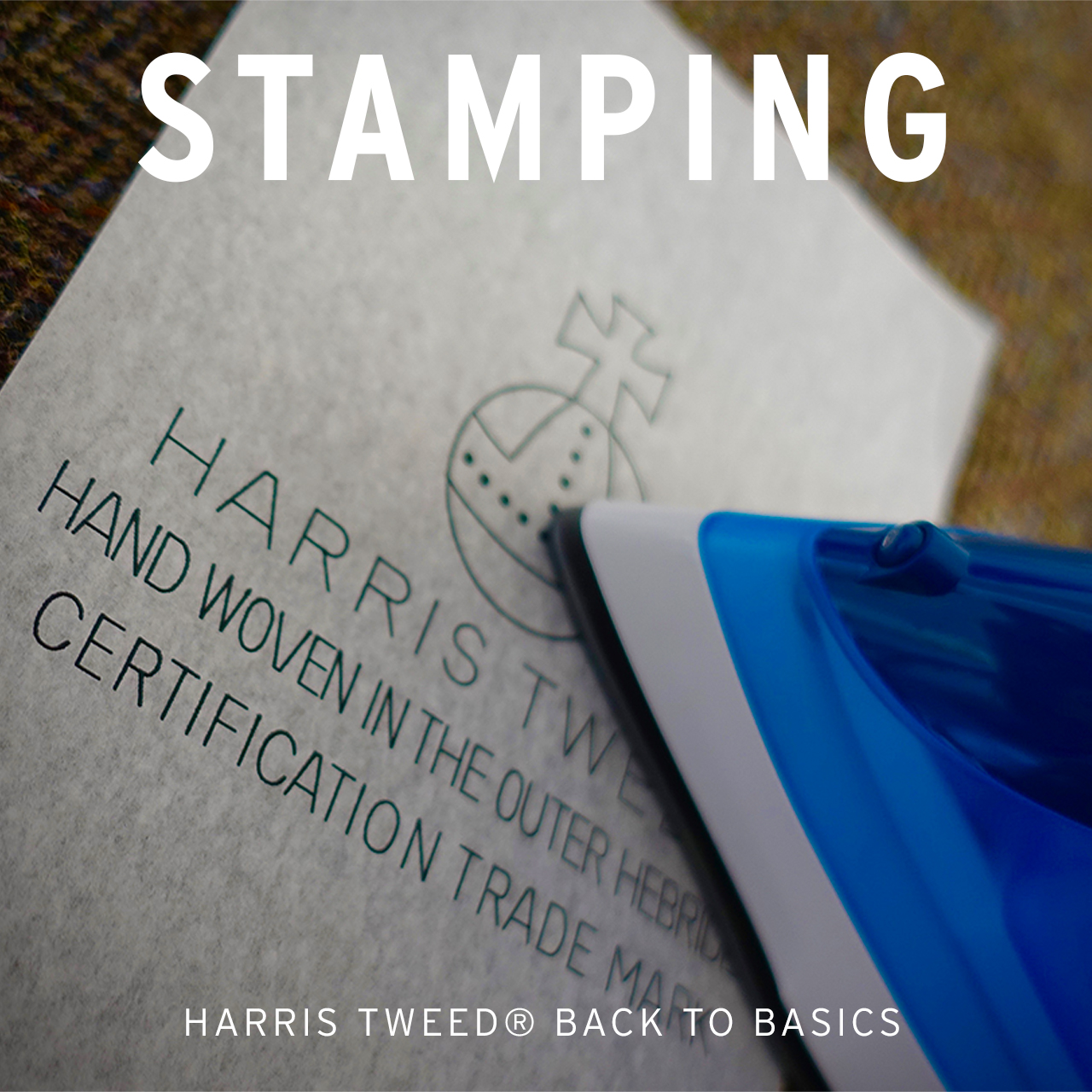 Harris tweed authority orb stamping