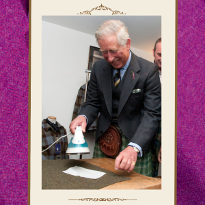 Harris Tweed King Charles III stamping orb coronation