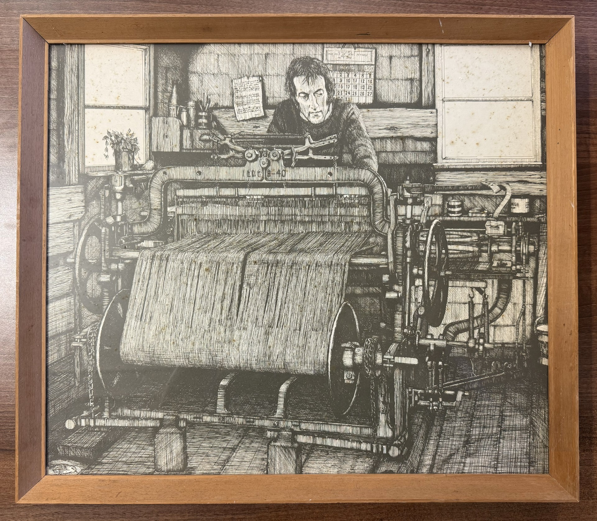 Harris tweed weaver illustration archives