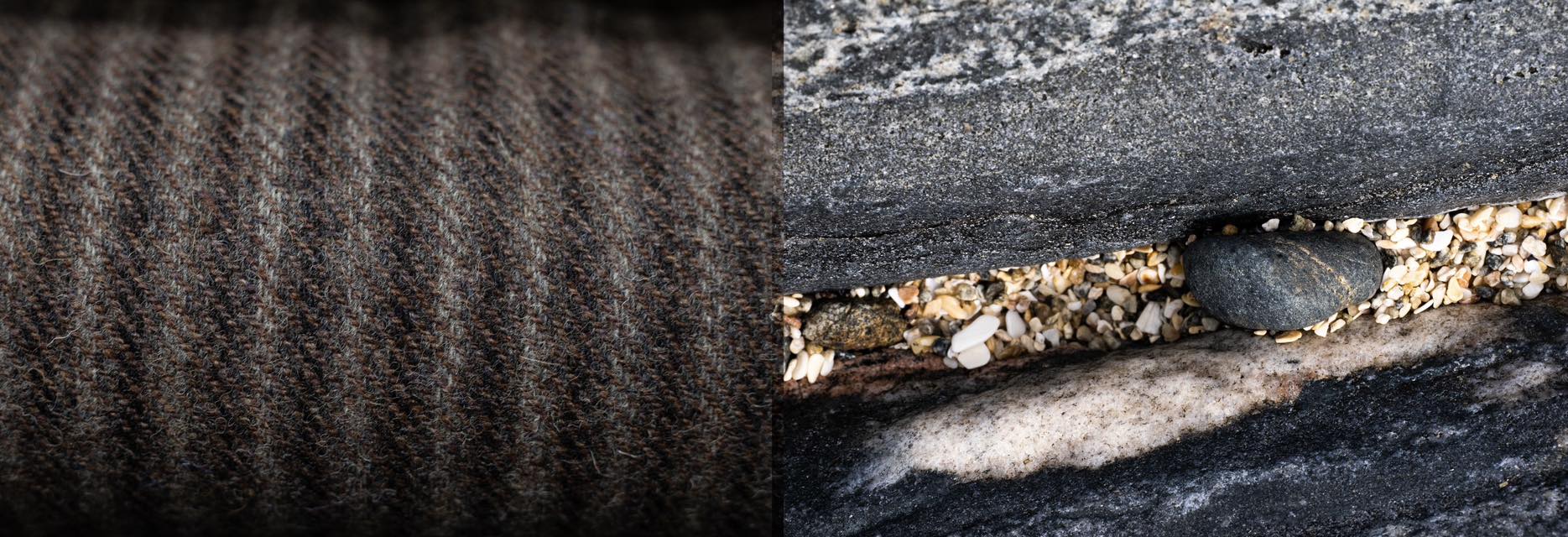 Harris tweed gneiss rock