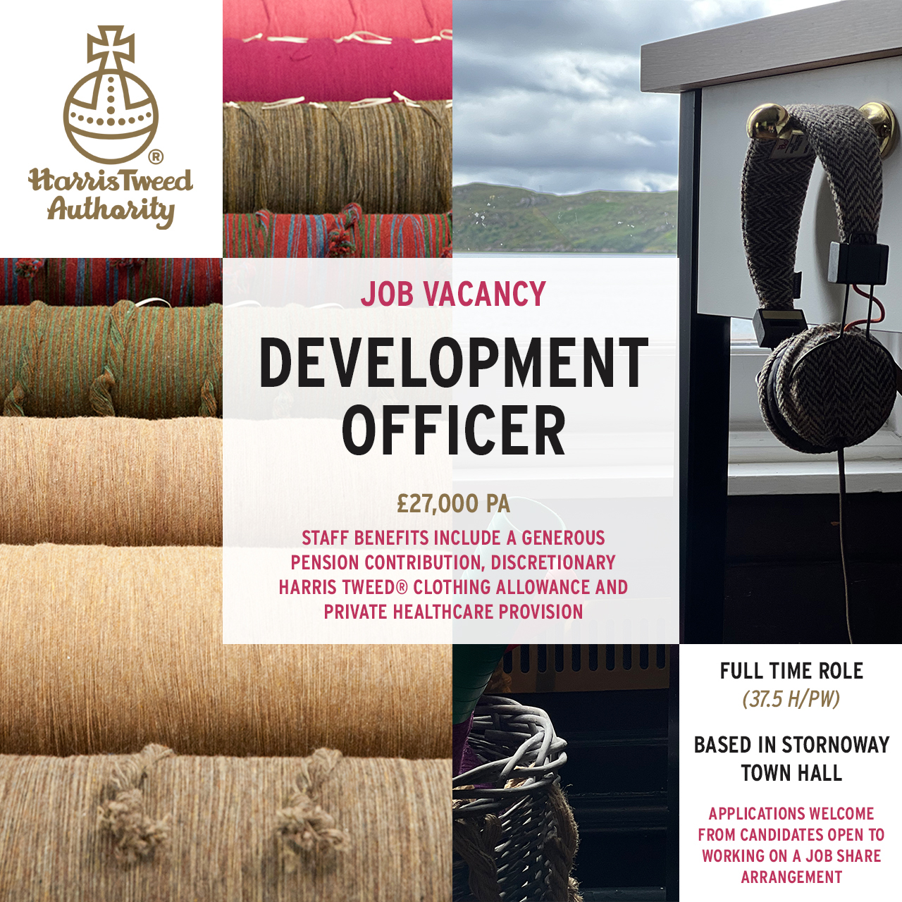 Harris Tweed Job vacancy artwork