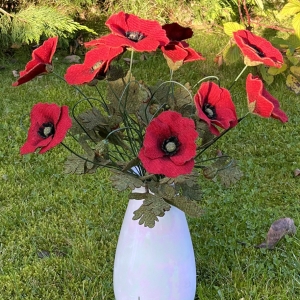 Harris Tweed poppies remembrance day