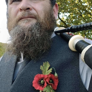 Harris Tweed poppies armistice day