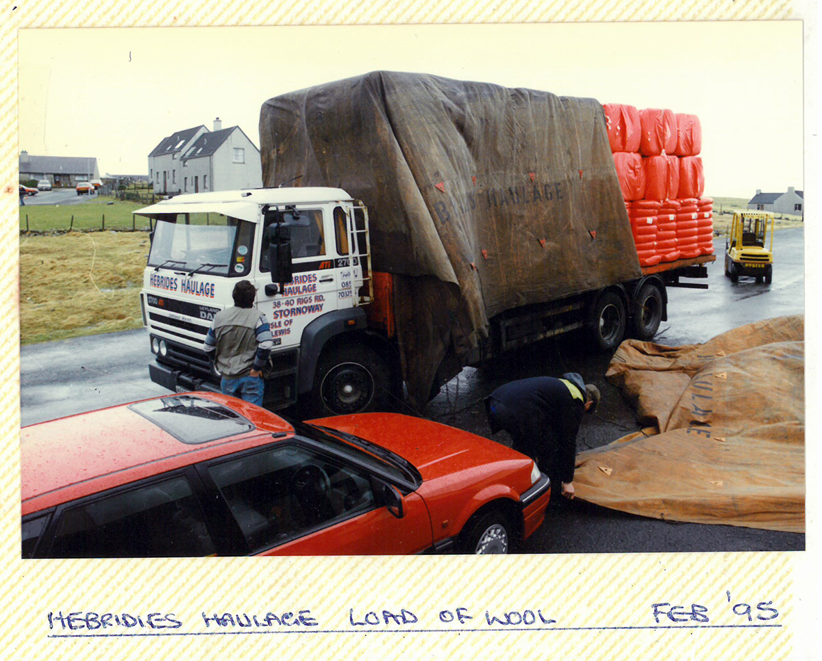 Harris tweed hebrides haulage wool delivery