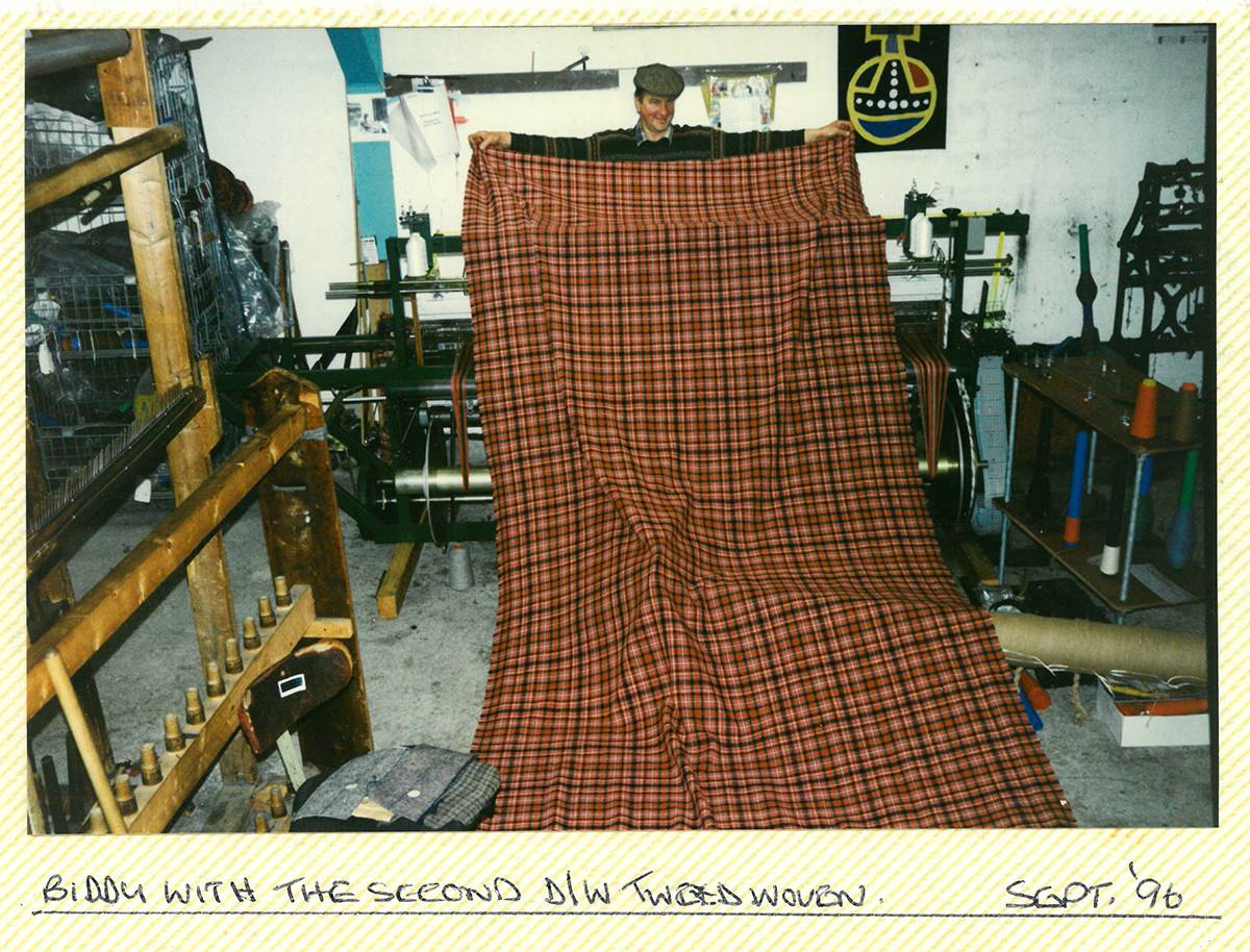 Harris tweed history double-width
