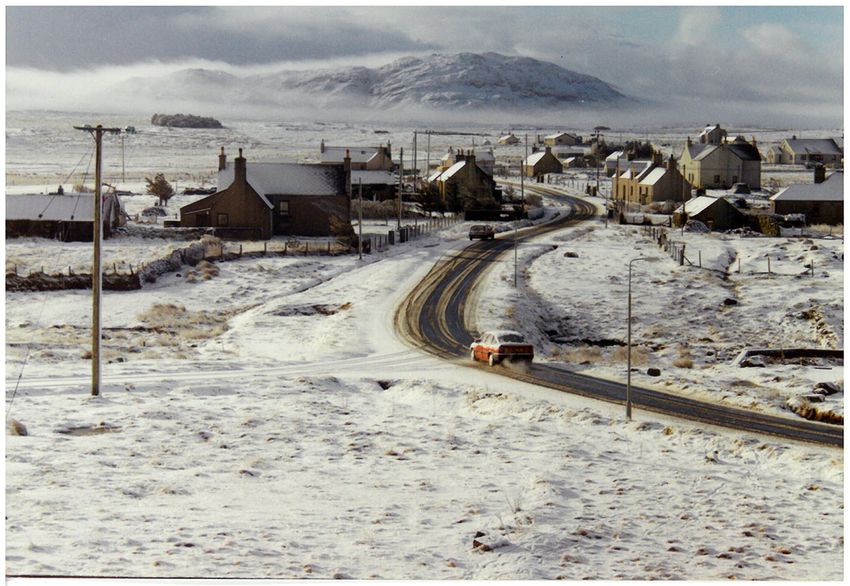 Harris tweed shawbost snow archive