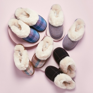 Bedroom Athletics Harris Tweed® Slipper Range - Kate Slippers