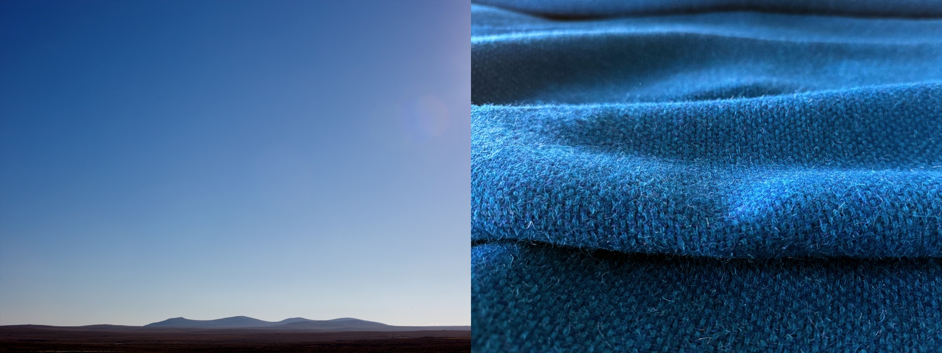 Harris tweed blue jacket sky
