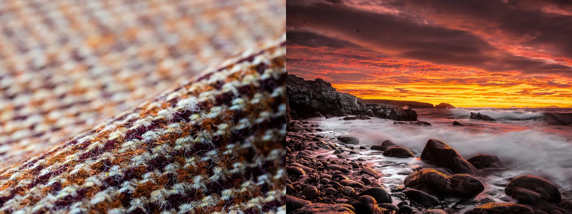 Harris tweed bayble rising sun