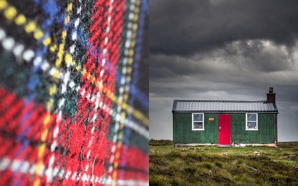 Harris Tweed Dark winter skies