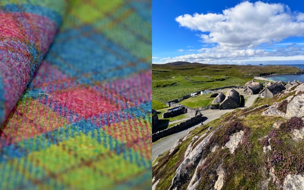 Harris Tweed Gearrannan Blackhouses