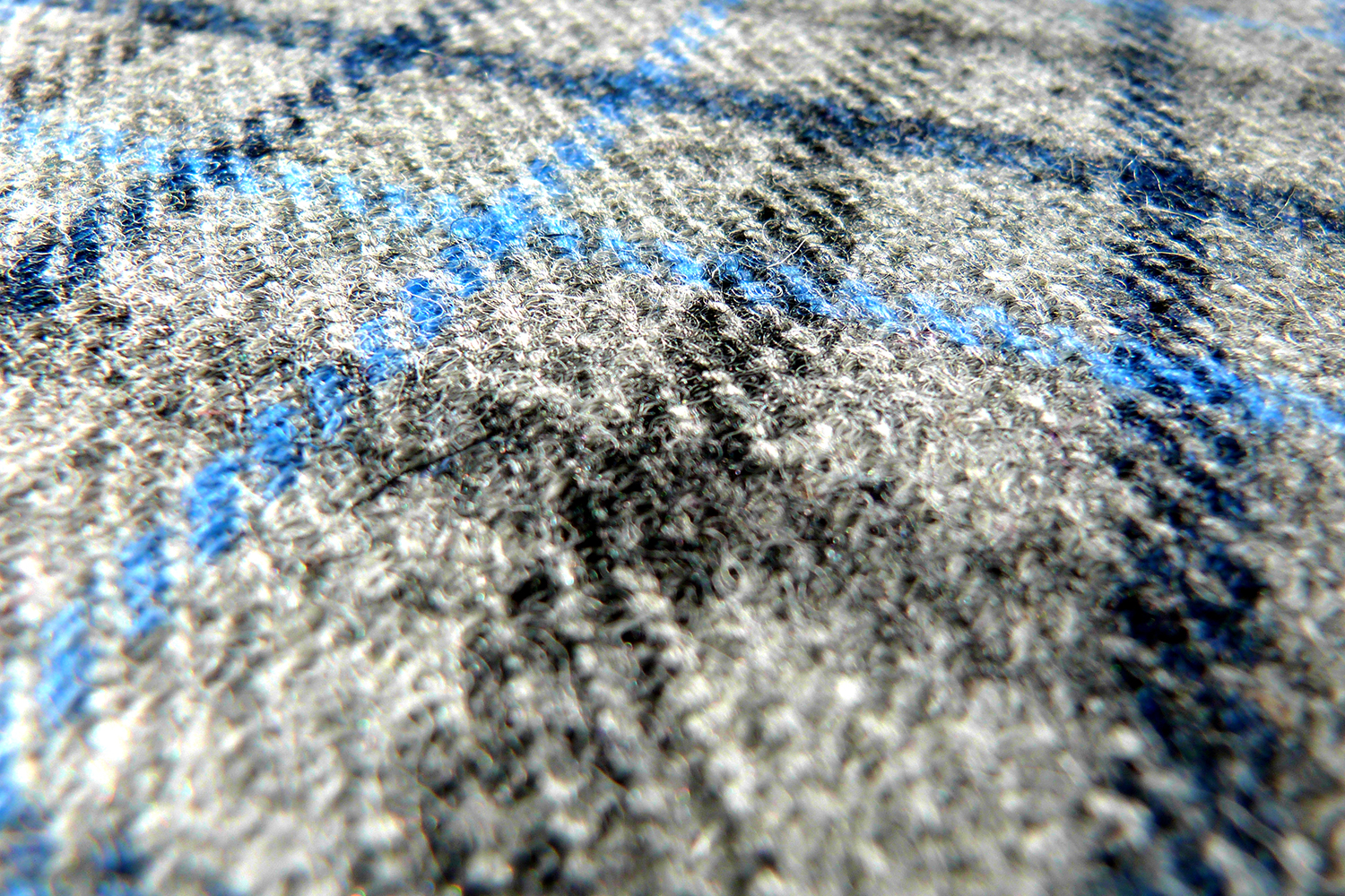 Harris tweed blues tweed