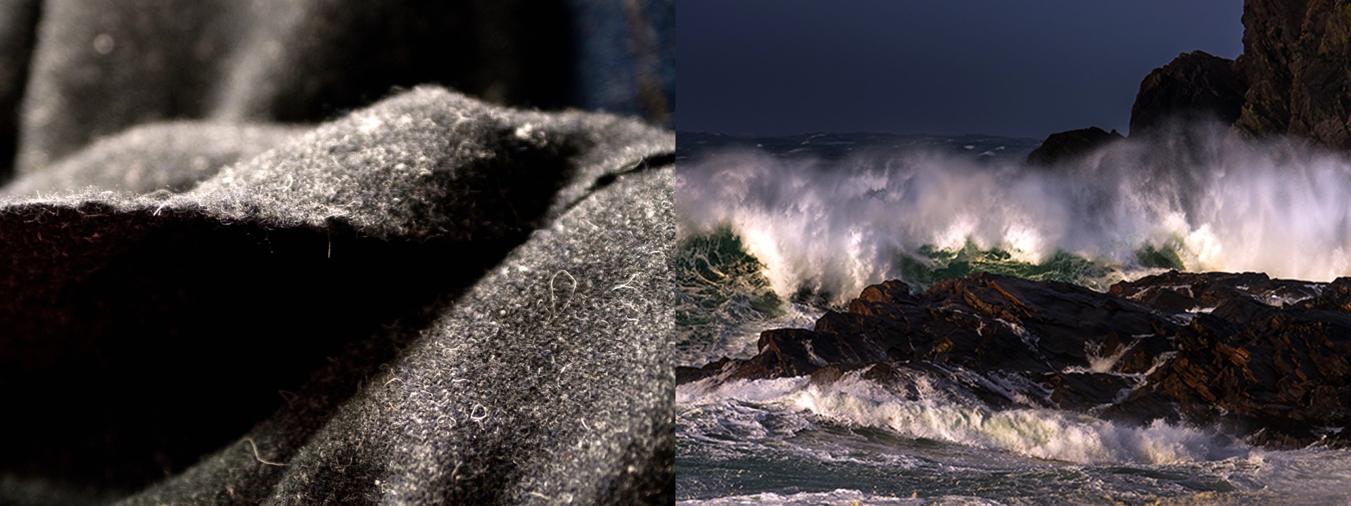 Harris Tweed match cliff beach