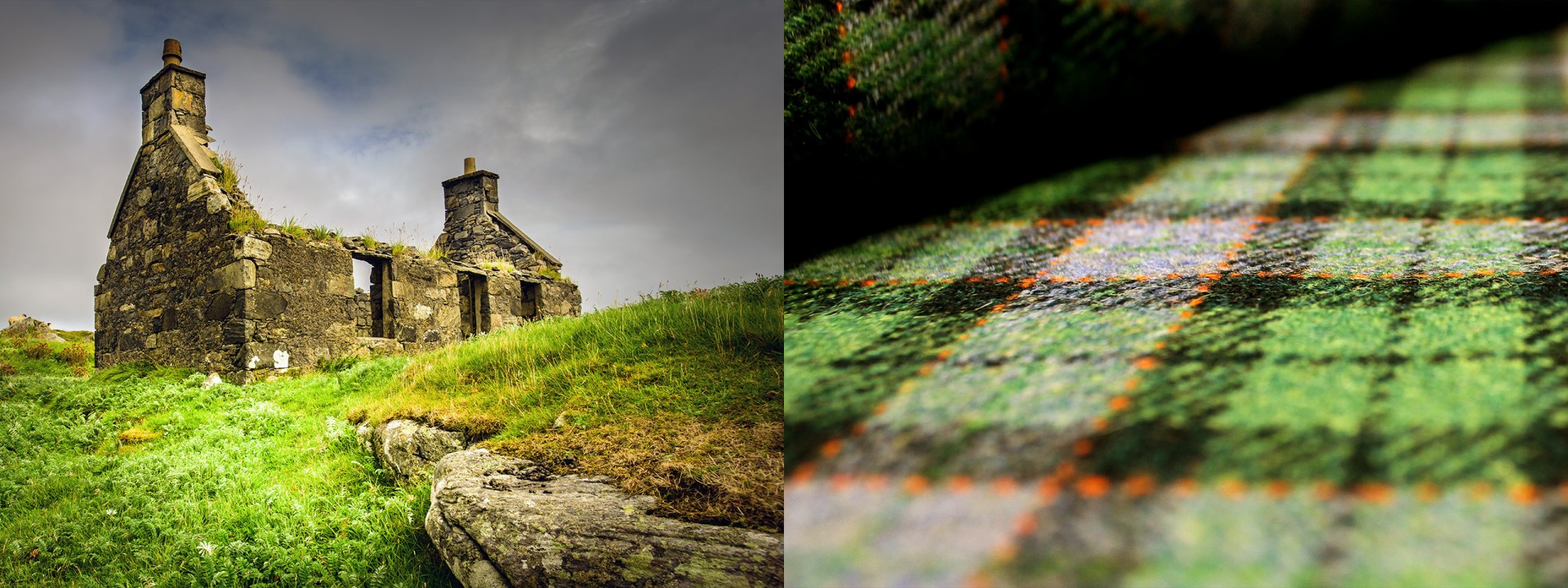 Harris tweed green house bernera