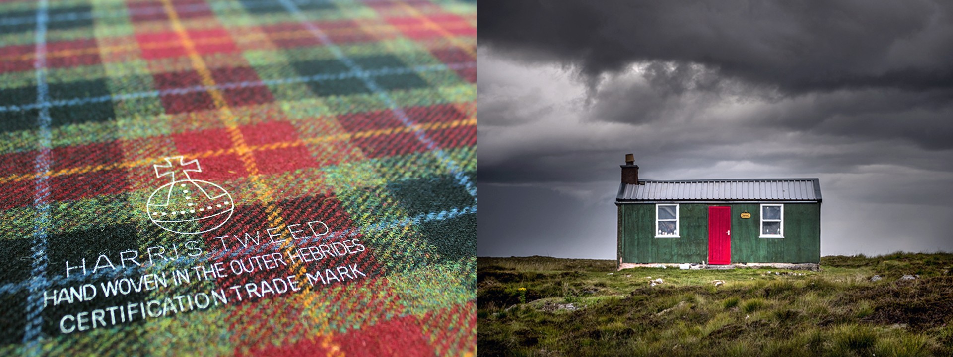 harris tweed red shed