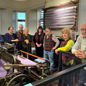 Harris Tweed cruise ambassadors visit