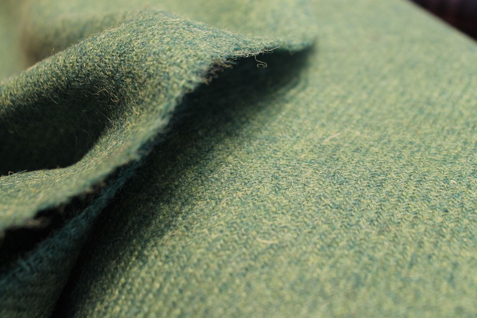 harris tweed authority harris tweed hebrides green plain fabric