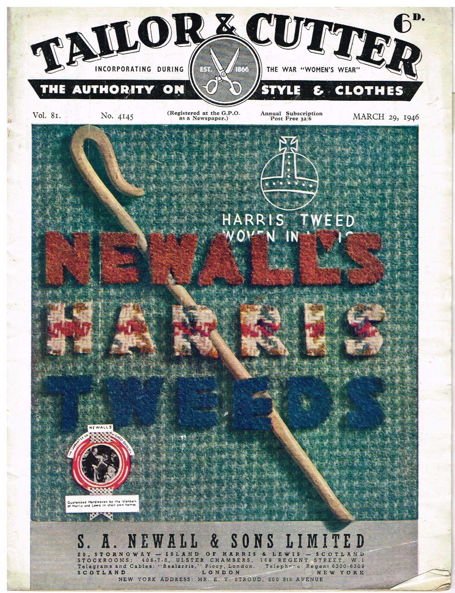 harris tweed authority vintage advert