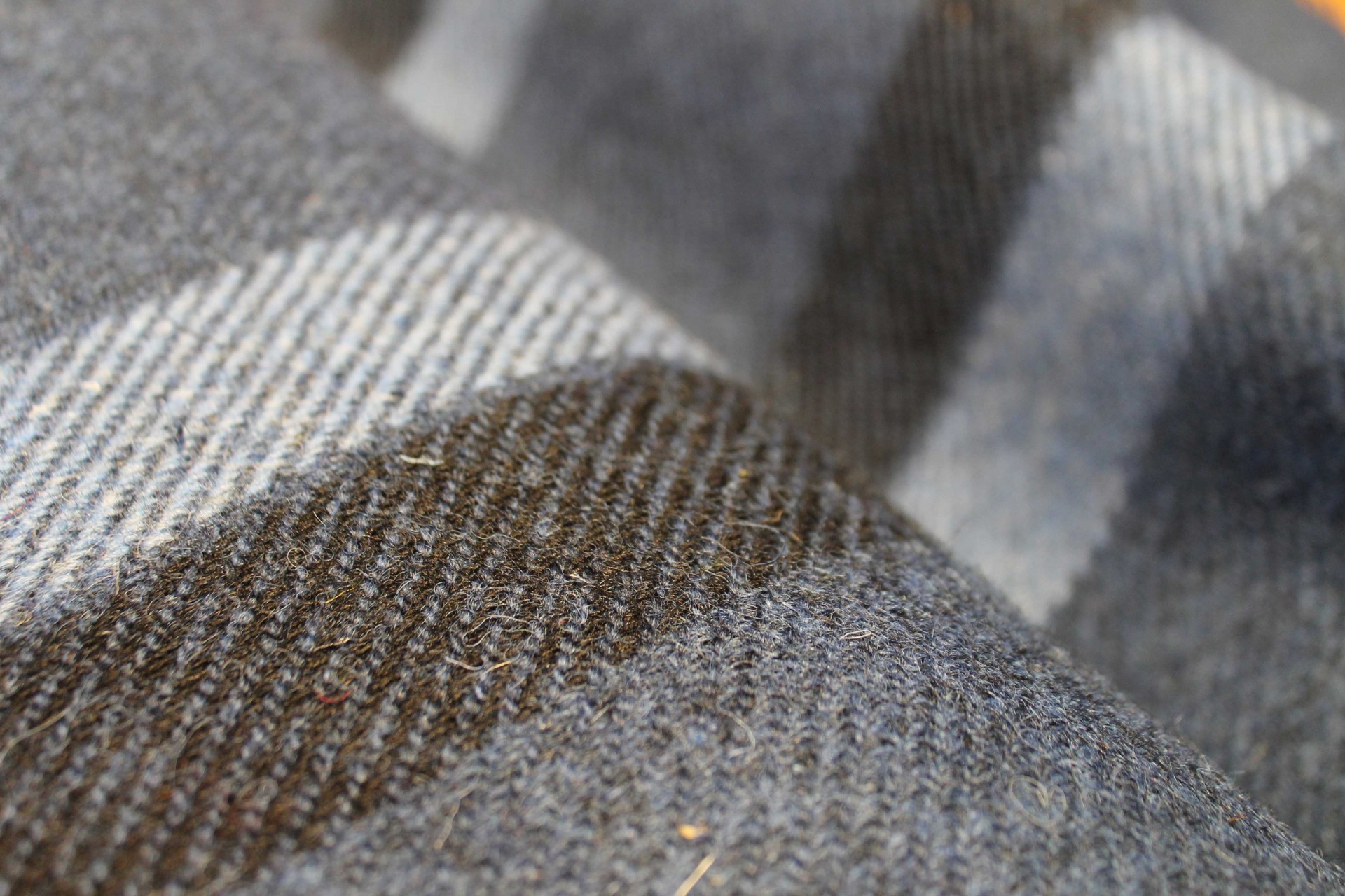 harris tweed authority grey stripe fabric