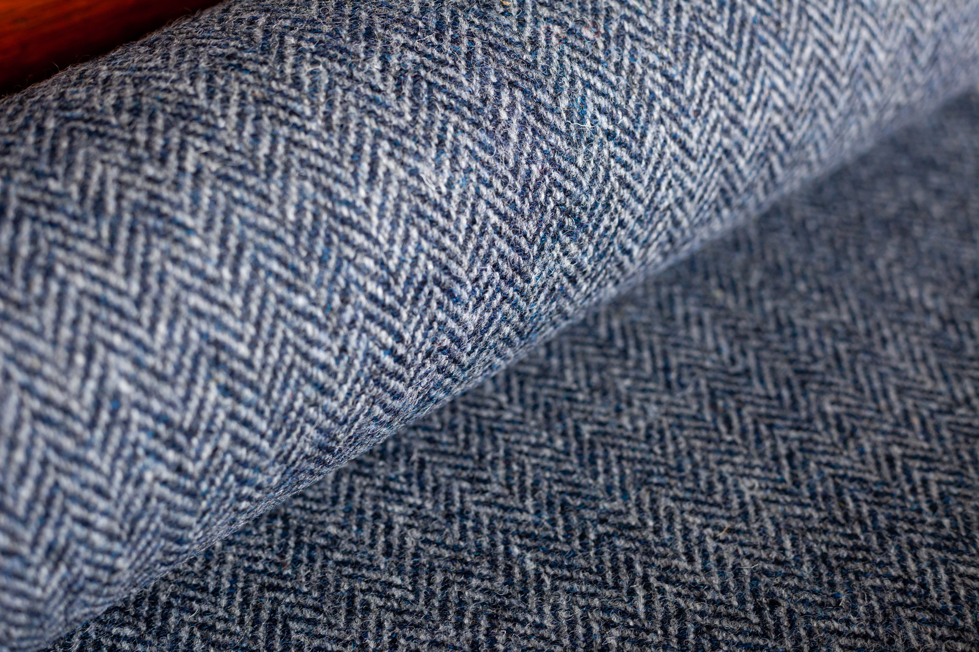 harris tweed authority alison johnston seaforth harris tweed, blue herringbone