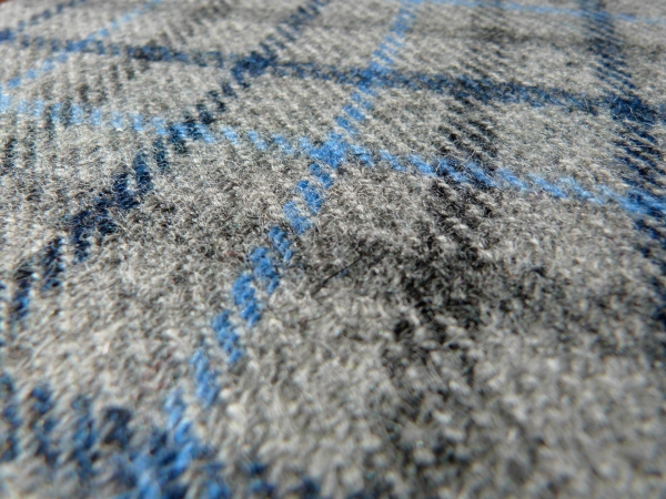 grey and blue Harris Tweed® Fabric