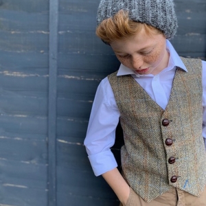 littleladiesandlords fashion Harris Tweed® waistcoat